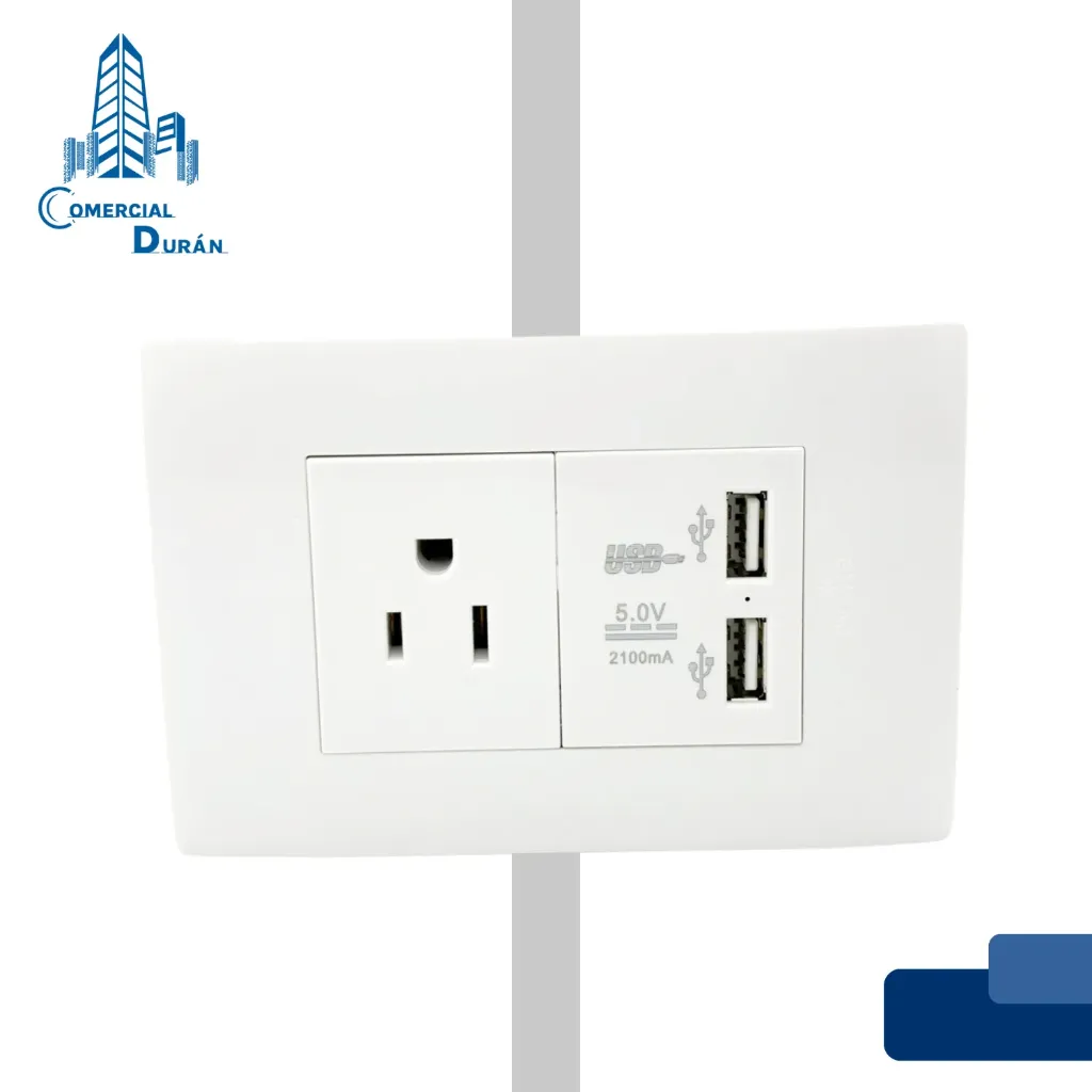 [FI00047] TOMA 2PT + USB 5V BLANCO EVLITE/LINEA SIENA 00629307