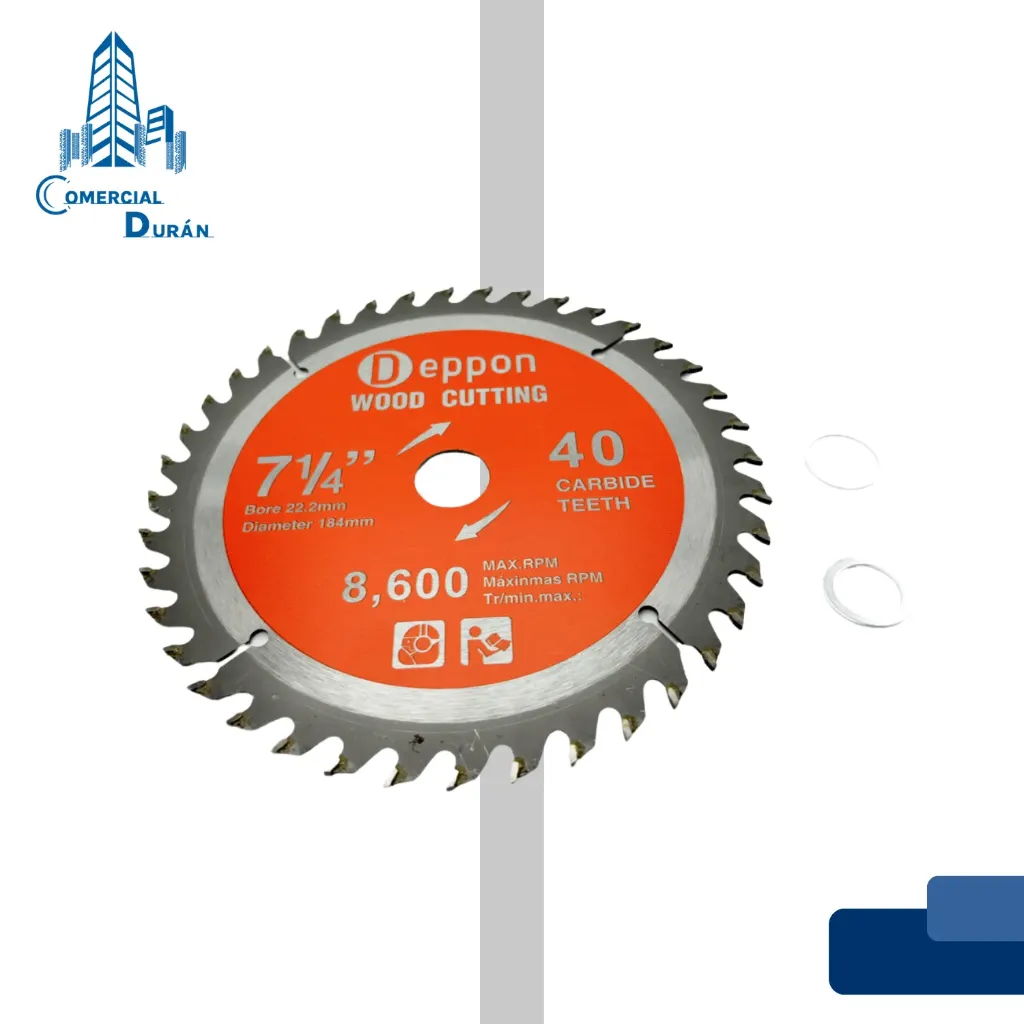 [GH00014] DISCO D/CORTE MADERA 7- 1/4X184MM 40T DEPPON
