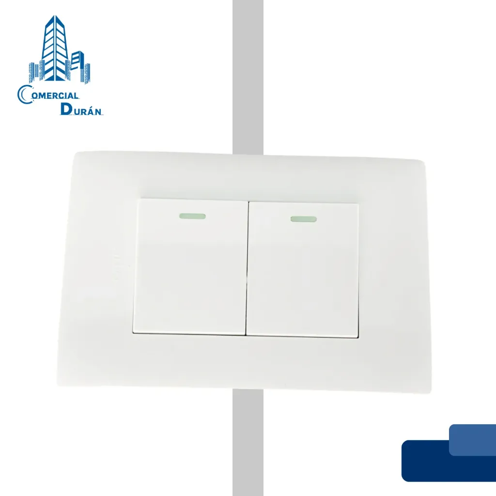 INTERRUPTOR DOBLE 3VIAS
15A 125V BLANCO
EVLITE/LINEA SIENA 00629301