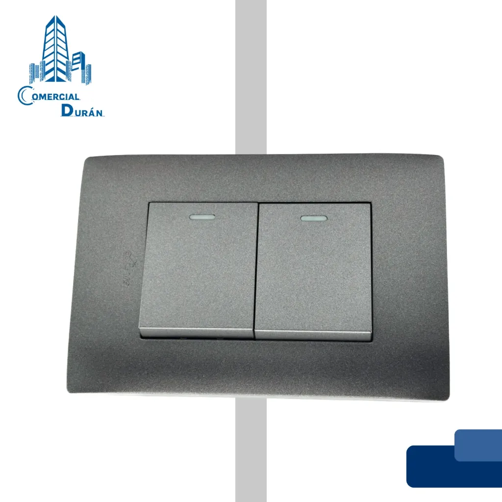 INTERRUPTOR DOBLE 3VIAS
15A 125V GRIS EVLITE/LINEA
SIENA 00629302