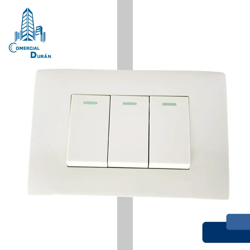 [FI00032] INTERRUPTOR TRIPLE 15A
125V BLANCO EVLITE/LINEA
SIENA 00629292